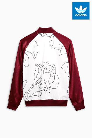 adidas Originals Rita Ora White/Burgundy Tracktop